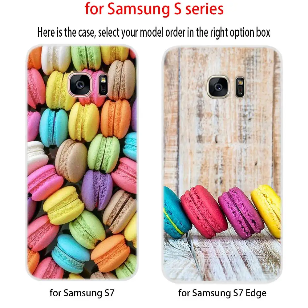 Мягкий силиконовый чехол для Samsung S30 S20 S11 S10 S9 S8 Plus lite 11e 10e Uitra S7Edge Macarons Торт|Бамперы|