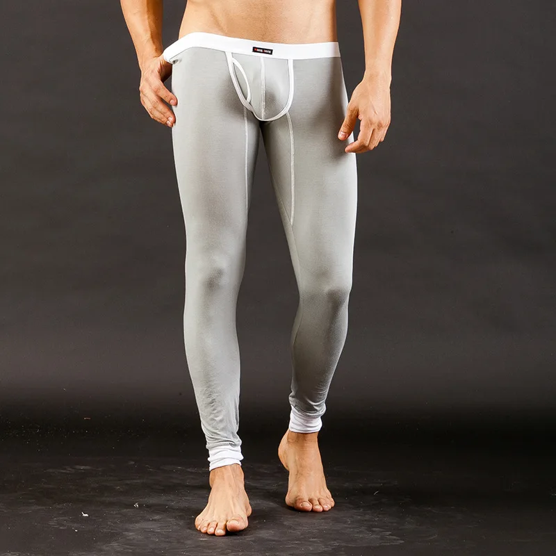 grey Will WJ мужские теплые штаны мужские подштанники модальные леггинсы тонкие подштанники сексуальные 3002-CKU - Цвет: grey