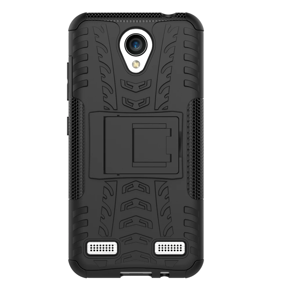 BrankBass 5.0inch For ZTE Blade A520 Case Silicone Dual Armor Back Cover with Stand Holder Hard | Мобильные телефоны и