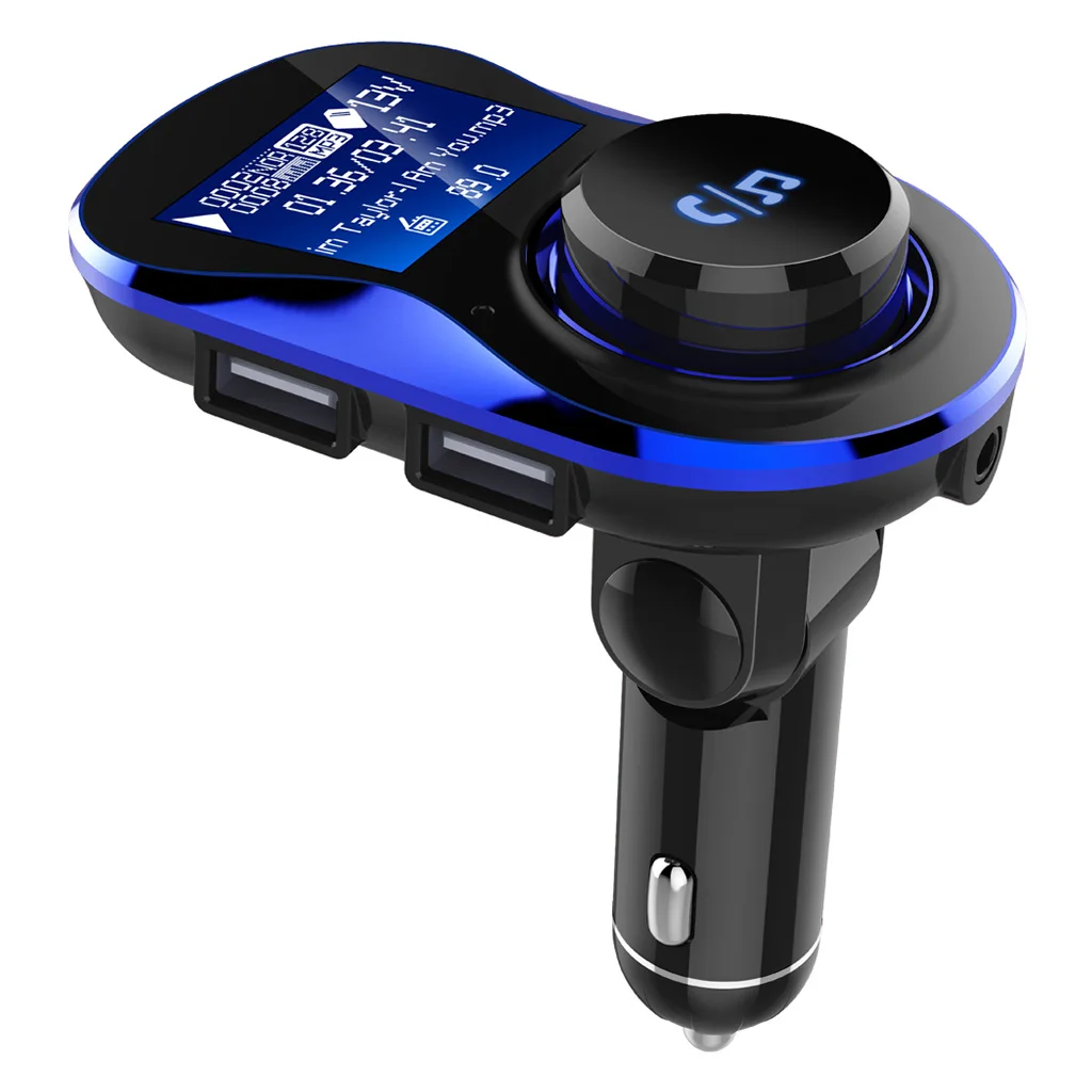 Универсальный автомобильный беспроводной Bluetooth FM модулятор с двумя USB портами