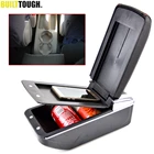 Для Volkswagen VW Polo 9N9N3 02-09 Vivo 10-двухслойный автомобильный подлокотник держатель чашки центральная консоль коробка для хранения лоток кожа