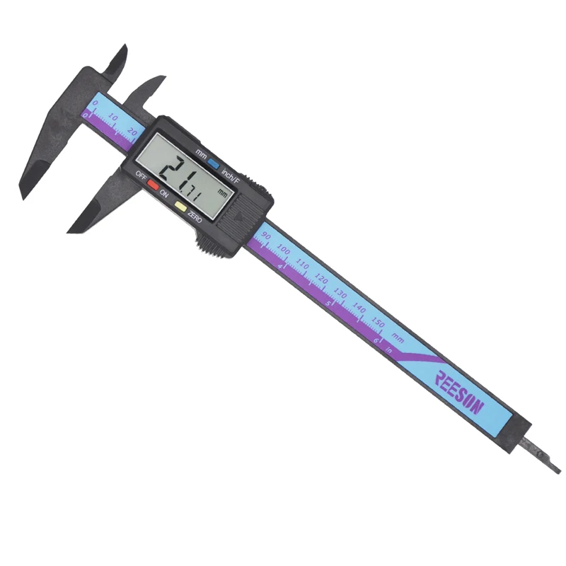 6 дюймовый электронный цифровой штангенциркуль из углеродного волокна с plstic