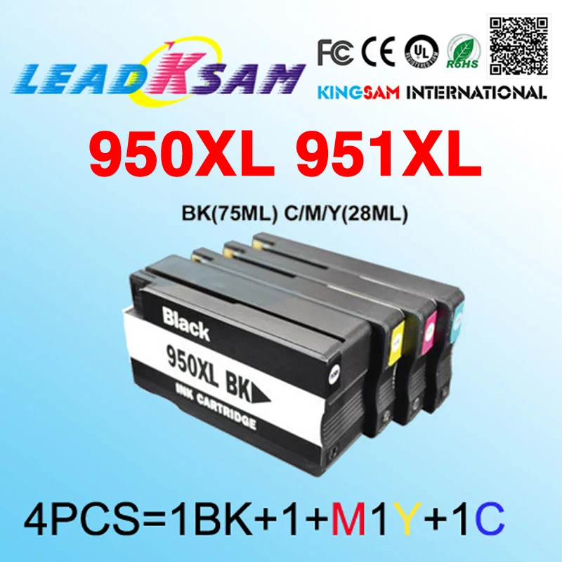 4x compatible ink cartridge for HP950 951 950XL 951XL hp950 Officejet pro 8100 8610 8620 8630 8600 plus printer | Компьютеры и офис