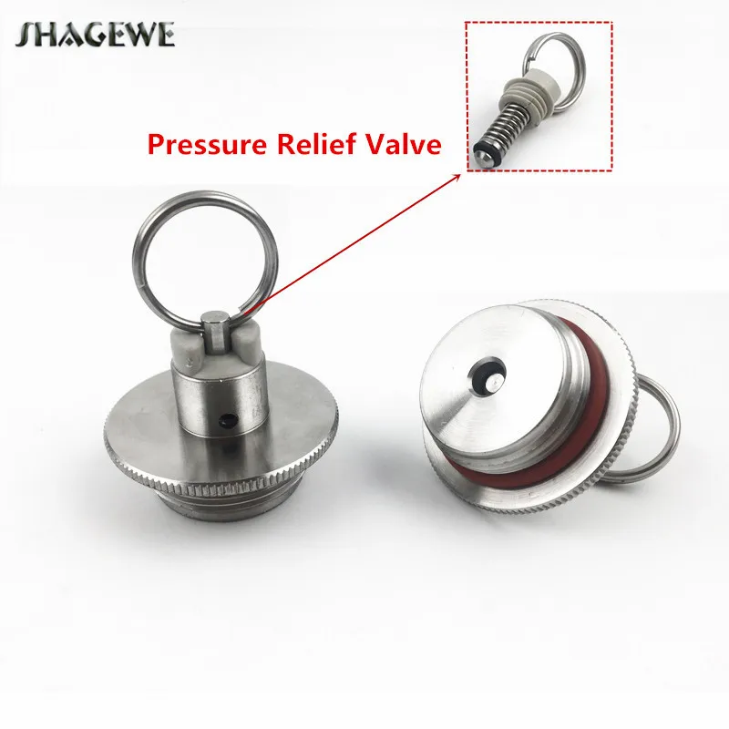 

Stainless Steel Homebrew Beer Growler Lid With Pressure Relief Valve 2L/3.6L/5L Keg Growler Replacement