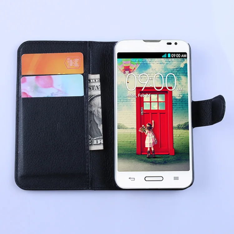 Ретро кошелек кожаный чехол для LG L70/LG D320N книга Стиль с держателей карт l70/LG |