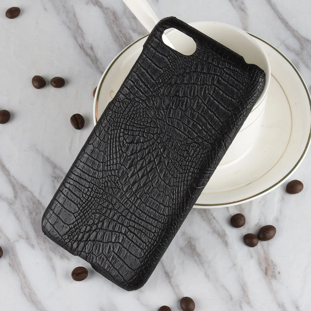For Huawei Y5 2018/Y5 Prime (2018) Case Slim Crocodile Skin Texture Hard Leather Back Cover Shield Smart Phone Protective Shell |
