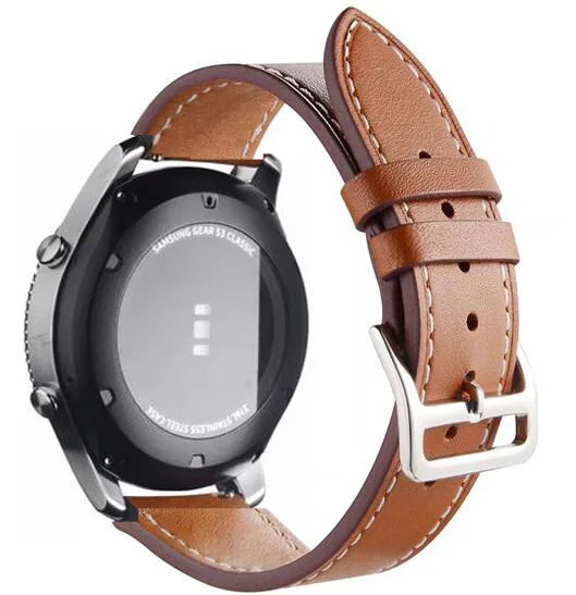 22 мм часы группа huami amazfit bip для samsung Шестерни S3 s2 sport Classic Frontier galaxy Watch 42 46 кожаный