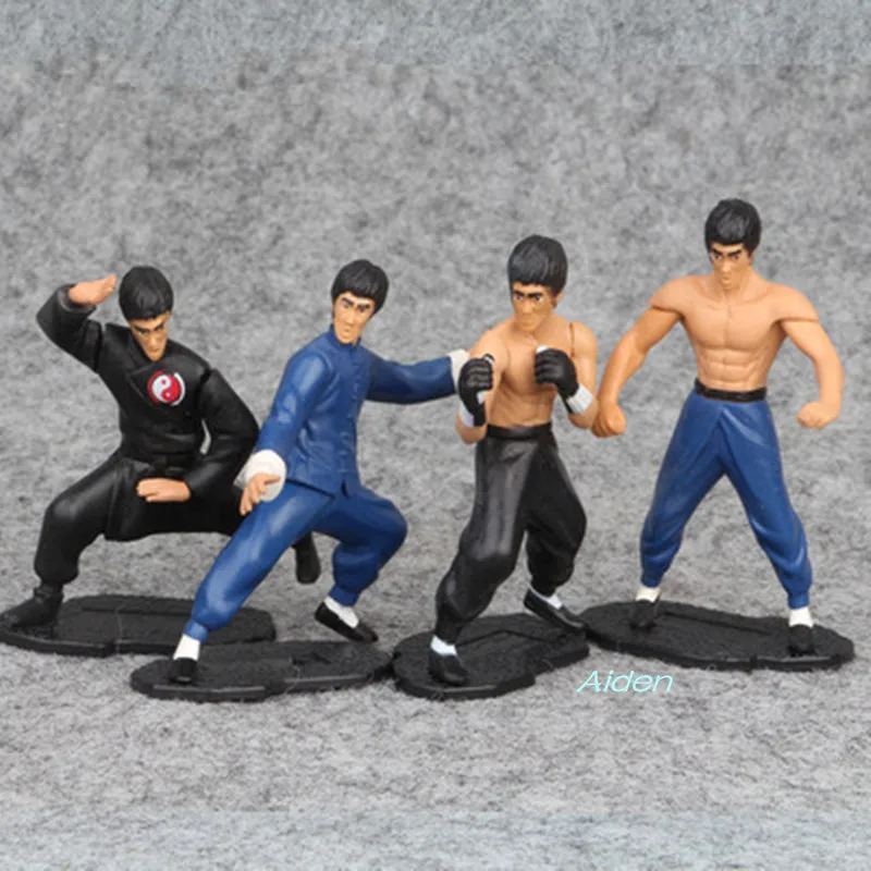 4 шт./компл. Брюс Ли Боевая артистка Памятное издание модель торта ПВХ фигурка