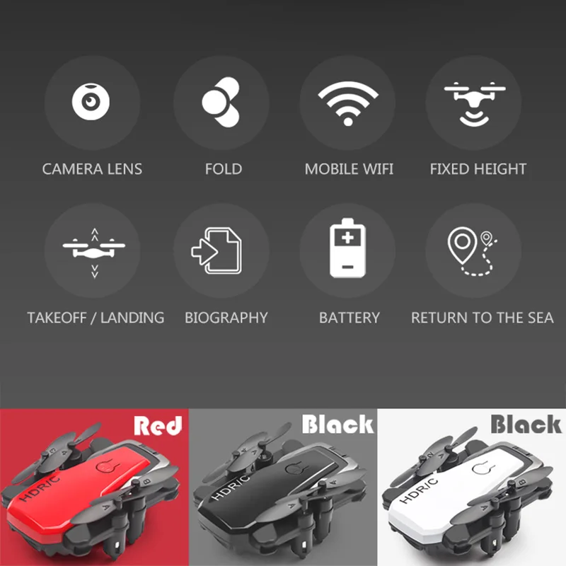 RC 4K мини-Дрон с HD камерой 1080P Высокое удержание Квадрокоптер вертолет Дрон