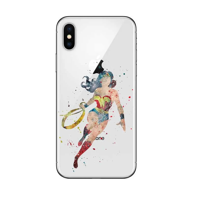Чехол Seracase Wonder Woman для iphone 11 PRO MAX 5S SE 6 6S XR XS 7 7PLUS X 8 8PLUS жесткий пластиковый корпус|case