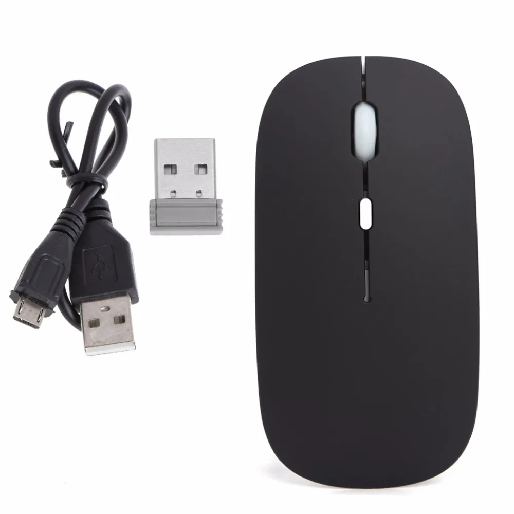 2,4 ГГц Беспроводная мышь USB перезаряжаемая Бесшумная тонкая оптическая мышь для Apple ноутбука ПК компьютера