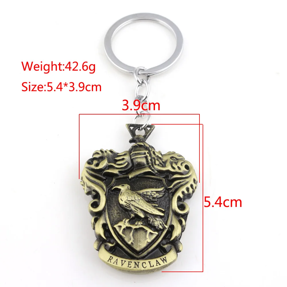 Hp знак школы Хогвартс брелок Ravenclaw Gryffindor Hufflepuff брелок для мужчин и женщин Подарочный автомобильный брелок аксессуары
