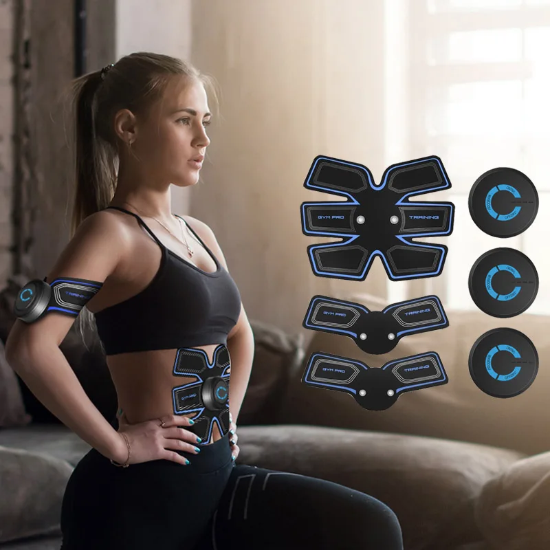 Стимулятор мышц EMS беспроводной унисекс тренажер для пресса электрический