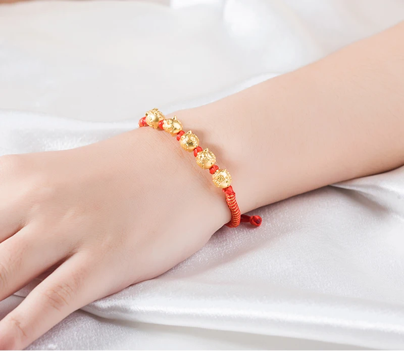 Кулон из серебра 925 пробы в китайском стиле для девочек веревка желтого цвета