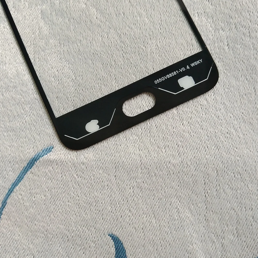 Черный и белый 5 дюймов защитное внешнее Переднее стекло для Vertex Impress Fortune