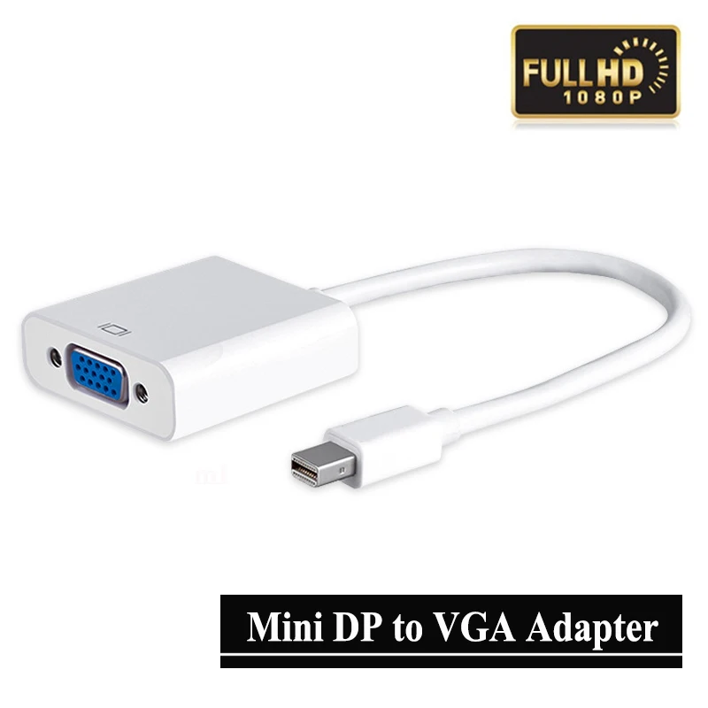 Hxairt Mini DP к VGA видео адаптер 1080p порт дисплея Thunderbolt кабели для Apple Macbook Pro Air|Кабели VGA|