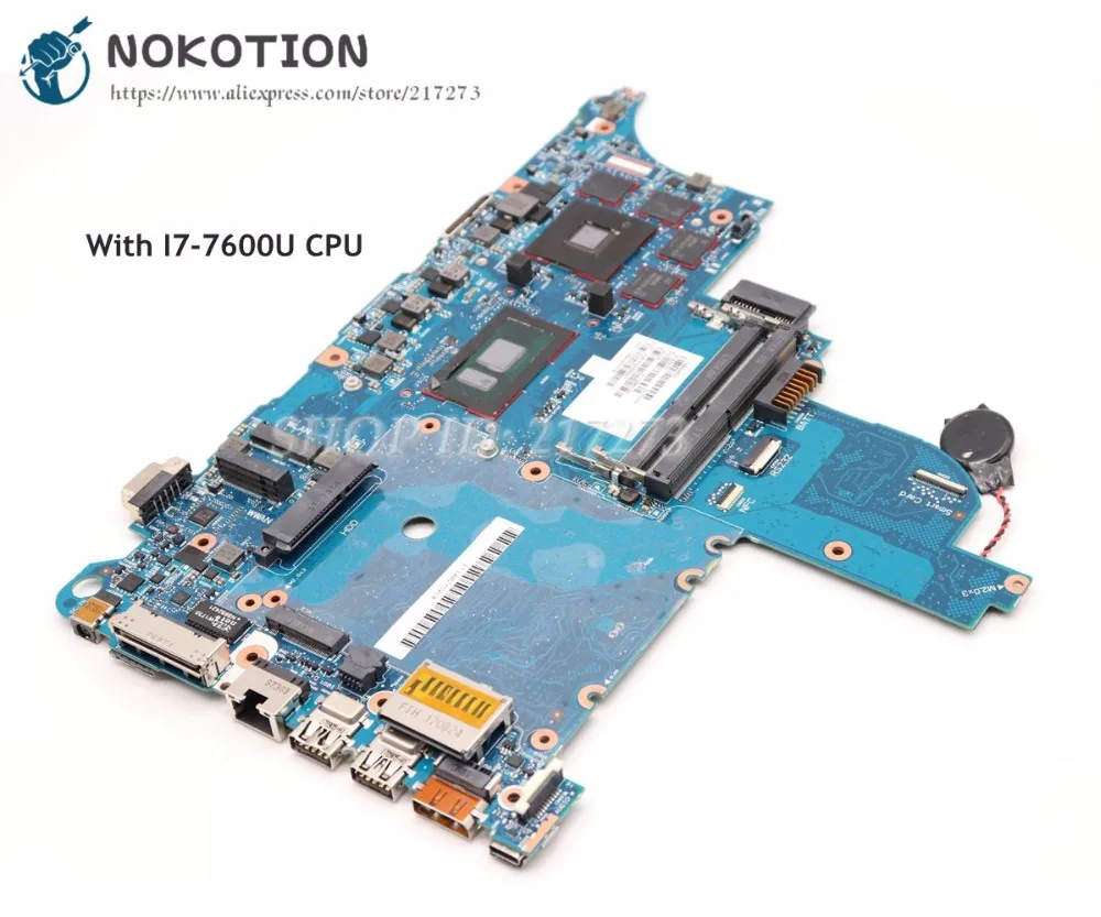 Kaufen NOKOTION 916829-001 Für HP Probook 640 650 G3 Laptop Motherboard CLOONEY-6050A2860101-MB-A01 SR33Z I7-7600U CPU