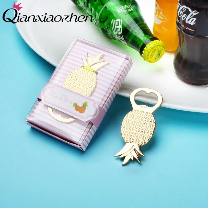 

Qianxiaozhen 100pcs Pineapple Beer Bottle Opener Wedding Favors And Wedding Gifts For Guests Wedding Souvenirs Party Supplies