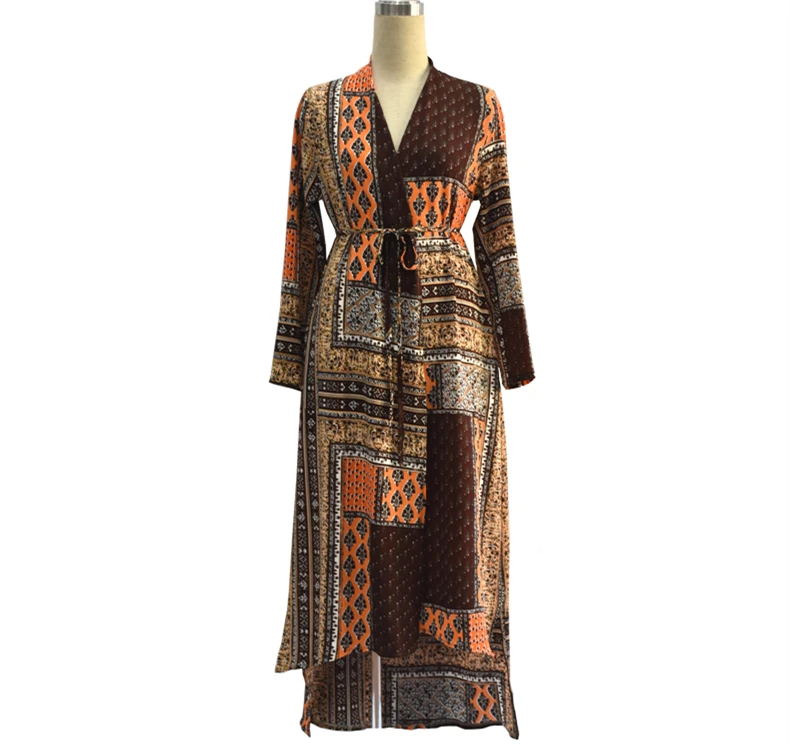 Женское платье Абая с принтом длинное кимоно принтом|dress turkish islamic|muslim abaya dressabaya jubah