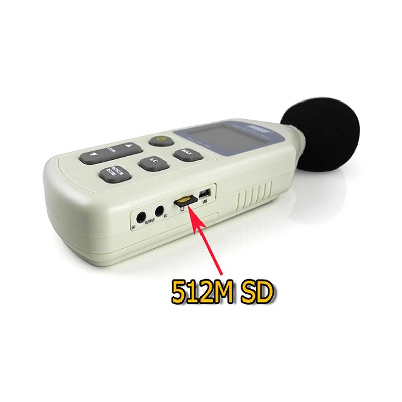 Цифровой измеритель уровня звука 30 130dB ЖК дисплей Шум измерительный прибор A/C