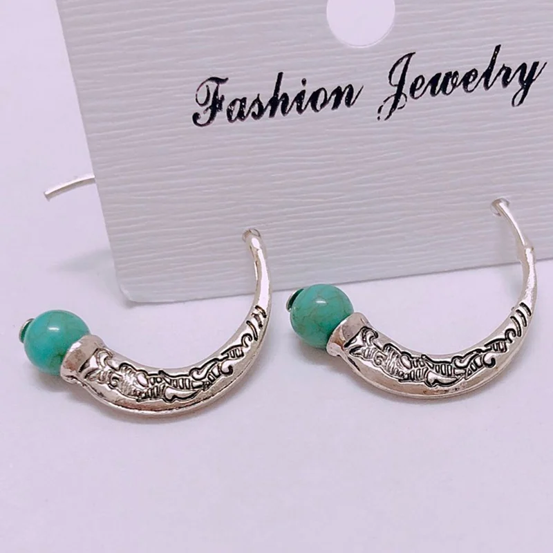 Fashion Boho Big Drop Earrings For Women Jewelry Brinco Carved Vintage Retro Thai cute Spiral Nationality Earring | Украшения и
