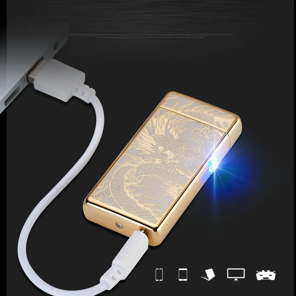 Сигареты сигары Новинка USB Перезаряжаемые электрической дуги Запальные средства
