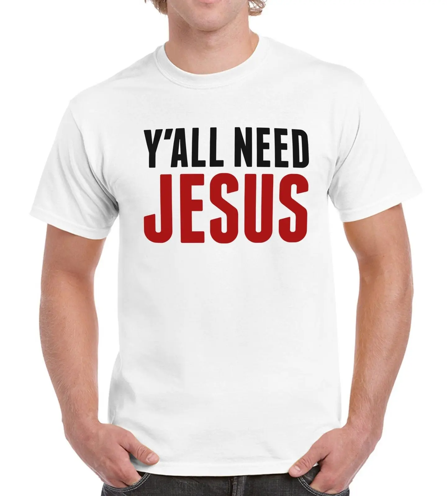 Y'all Need Jesus funny religion Crucifx Cross футболка церковная христианская Мужская E12|Мужские