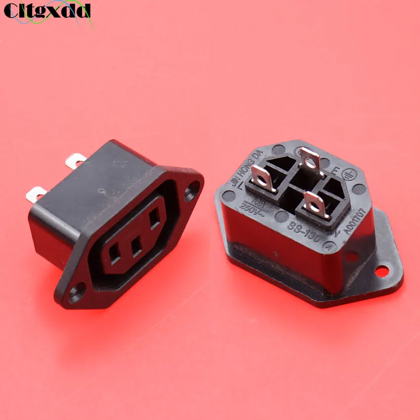 Cltgxdd 10A 250 в 3 pin IEC 320 C13 женский Промышленный разъем питания разъем для PDU, полный медный SS-130A