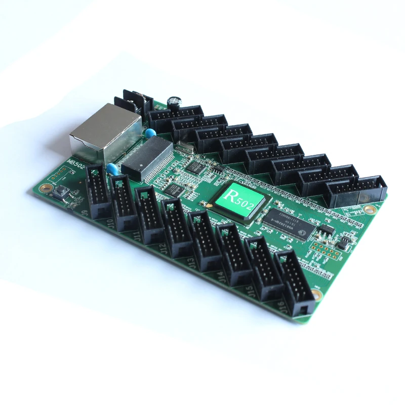 HD R502 синхронная полноцветная светодиодная карта приема знака с портом 16 * hub75B