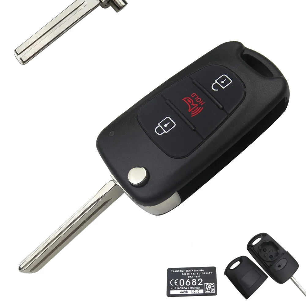 OkeyTech Новый Стайлинг 3 кнопки раскладной Складной Дистанционный Автомобильный