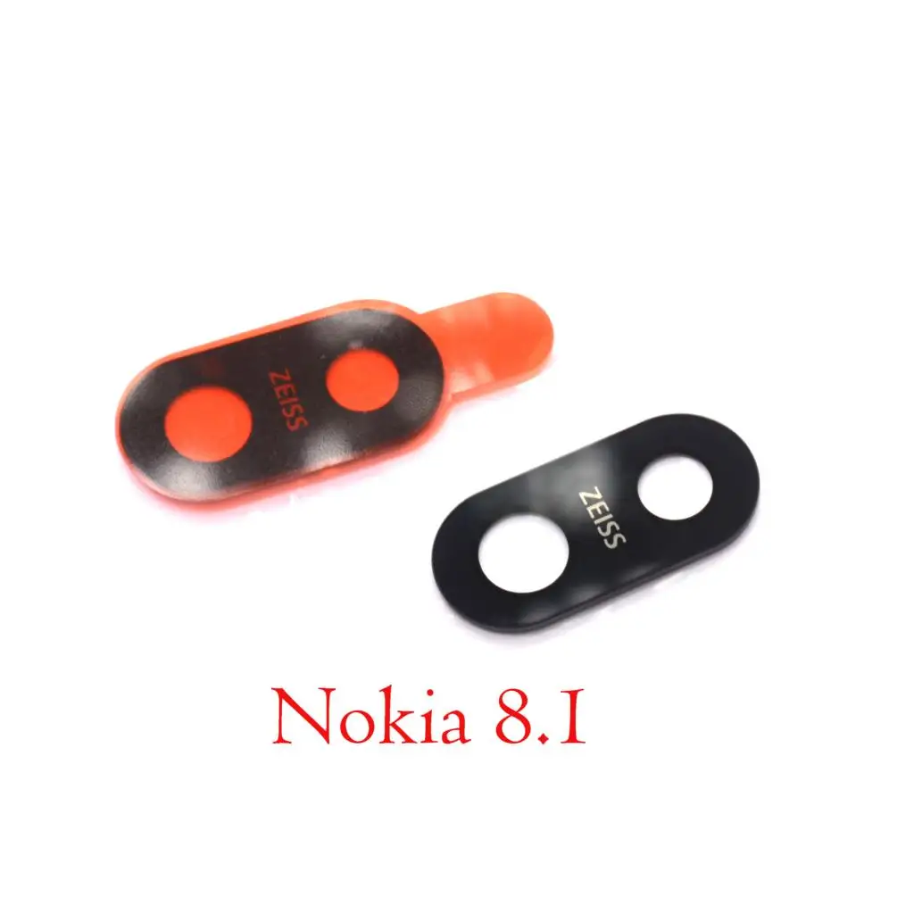 Стеклянный объектив задней камеры для Nokia 8 1 с наклейкой Nokia8.1 X7 | Мобильные