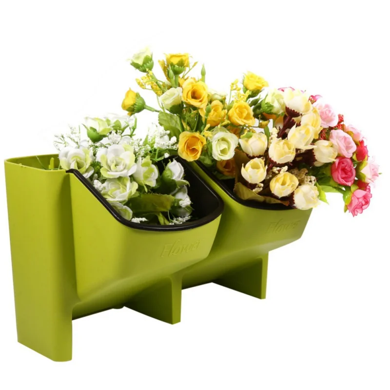 Настенный цветочный горшок Штабелируемый садовый настенный вертикальный для