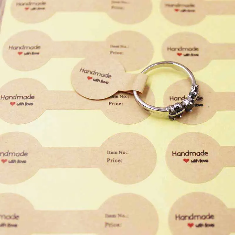 1000 шт. винтажные самоклеящиеся ярлыки с надписью thank you белые/крафт-бумажные