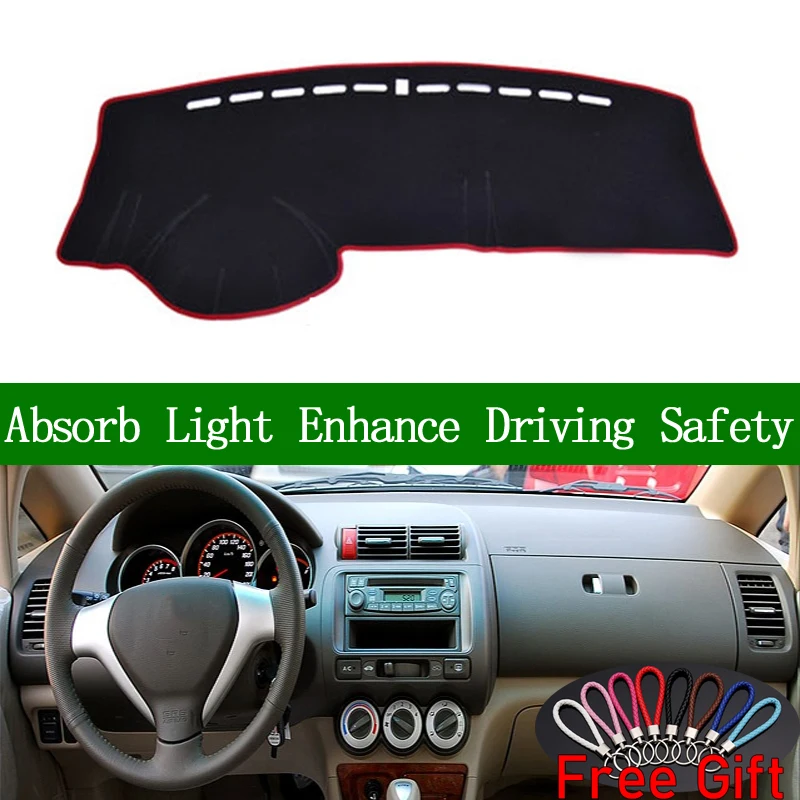 

Нескользящий коврик для приборной панели, для Honda city 2004 2005 2006 2007