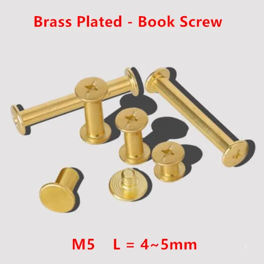 100 шт. книжные винты M5 * 4/5/6/8/10/12/15/20/25/30 мм|screw snaps|book screwssnap rivet |