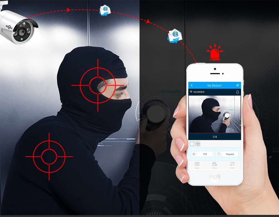 Hiseeu 4CH Беспроводной NVR комплект P2P 1080 P/960 P ИК Домашняя безопасность Водонепроницаемая уличная камера видеонаблюдения wifi система видеонаблюдения комплект