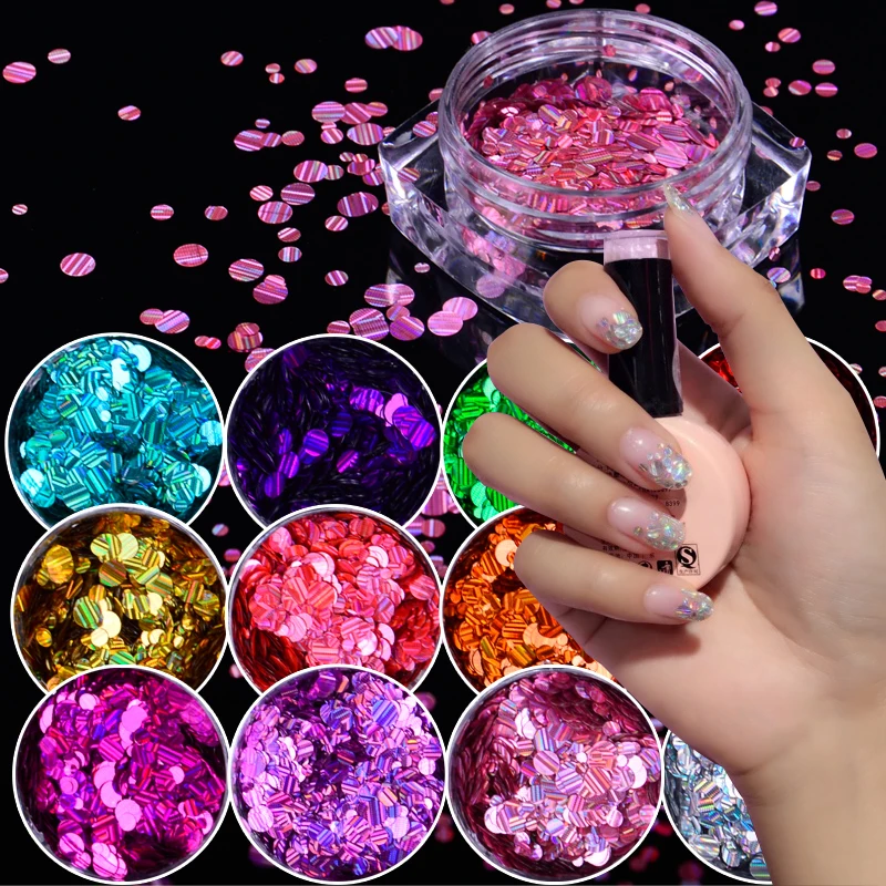 1 коробка 12 цветов|holographic glitter|glitter paillettenail sequins |