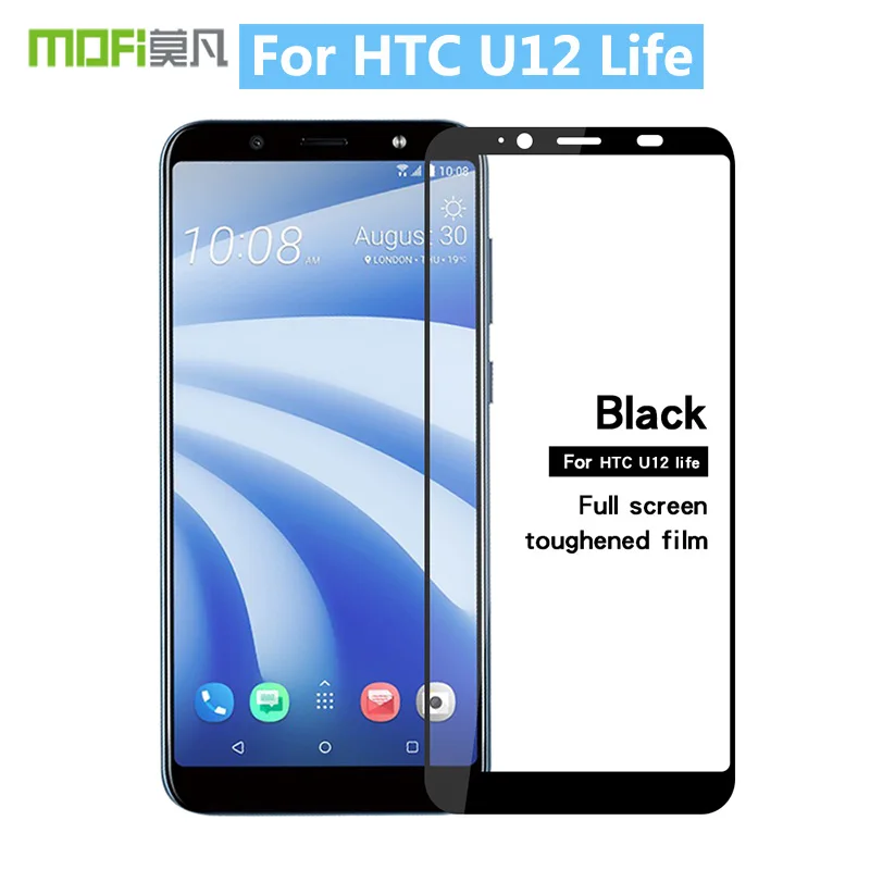 Для HTC U12 Life Original MOFi 9H полное покрытие Закаленное стекло Защитная пленка для