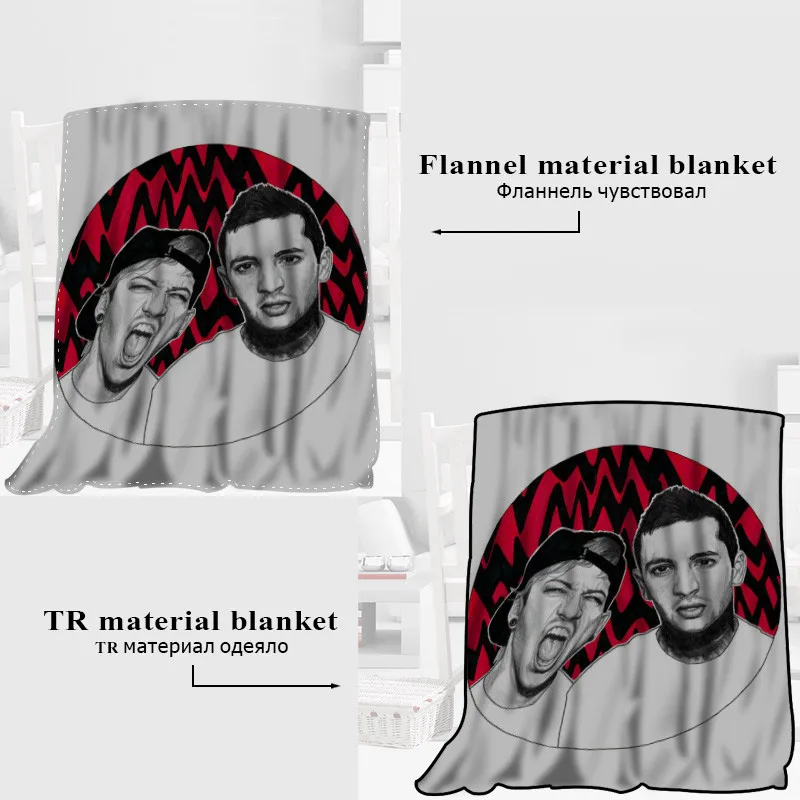 Prezzo Custom Ventuno Piloti Coperta TR/Panno Morbido Della Flanella Coperta Di Tessuto Decorazione Di Nuovo Anno Caldo E Confortevole Super Soft Camera Da Letto