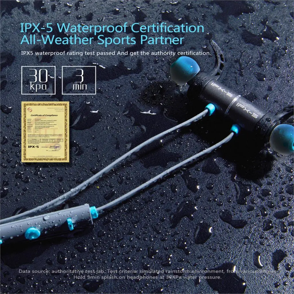 PLEXTONE BX343 беспроводные наушники Bluetooth IPX5 водонепроницаемые магнитная гарнитура с