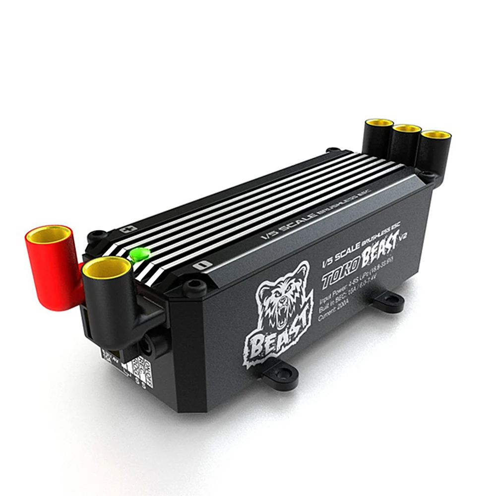 V2 200A Brushless ESC 8S Programmable Biult-in BEC for 1/5 RC Off Road Car Parts Accessories | Игрушки и хобби