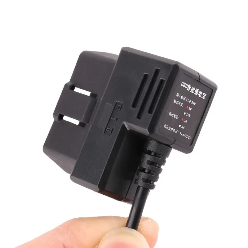 OBD II Buck Line OBD 2 микроволновый радар понижающая линия на 24 часа мониторинг парковки автомобиля камера радар детектор DVR автомобильные кабели