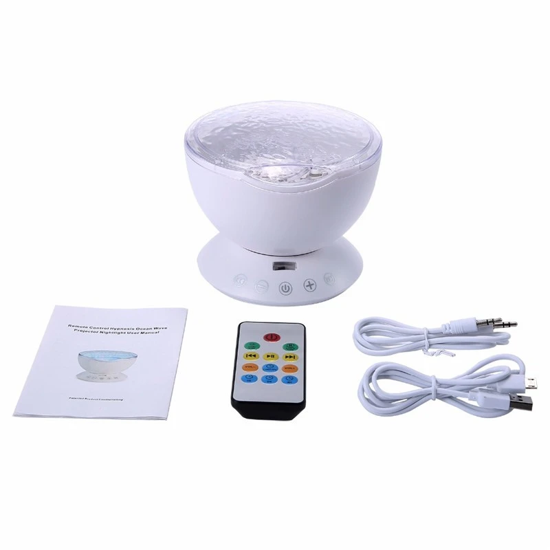 FUMAT океанская волна проектор ночной Светильник детские ночные лампы + ИК пульт