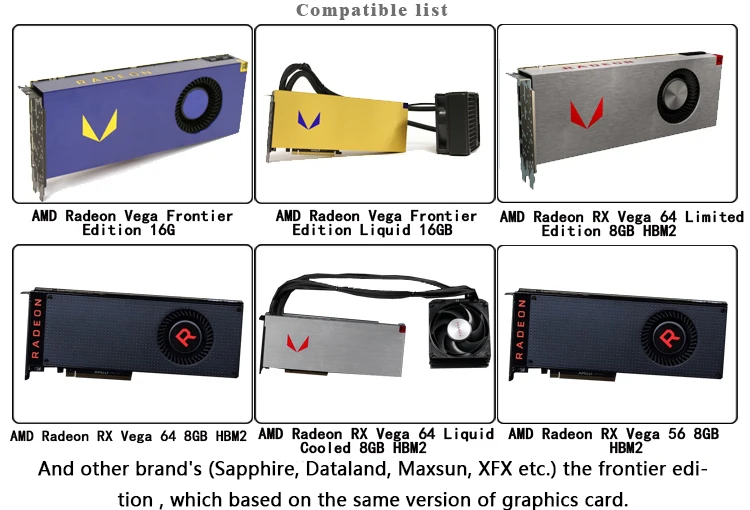 Курган, Никелированное покрытие 2,0 5V 3PIN AMD публичная версия Radeon RX VEGA полный охват видеокарта холодной головой BS-AMRVEGA-PA