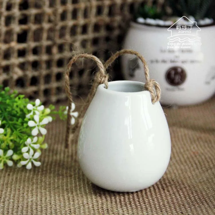 Белая керамическая острая ваза для яиц посадки воды/украшения сада | Дом и сад
