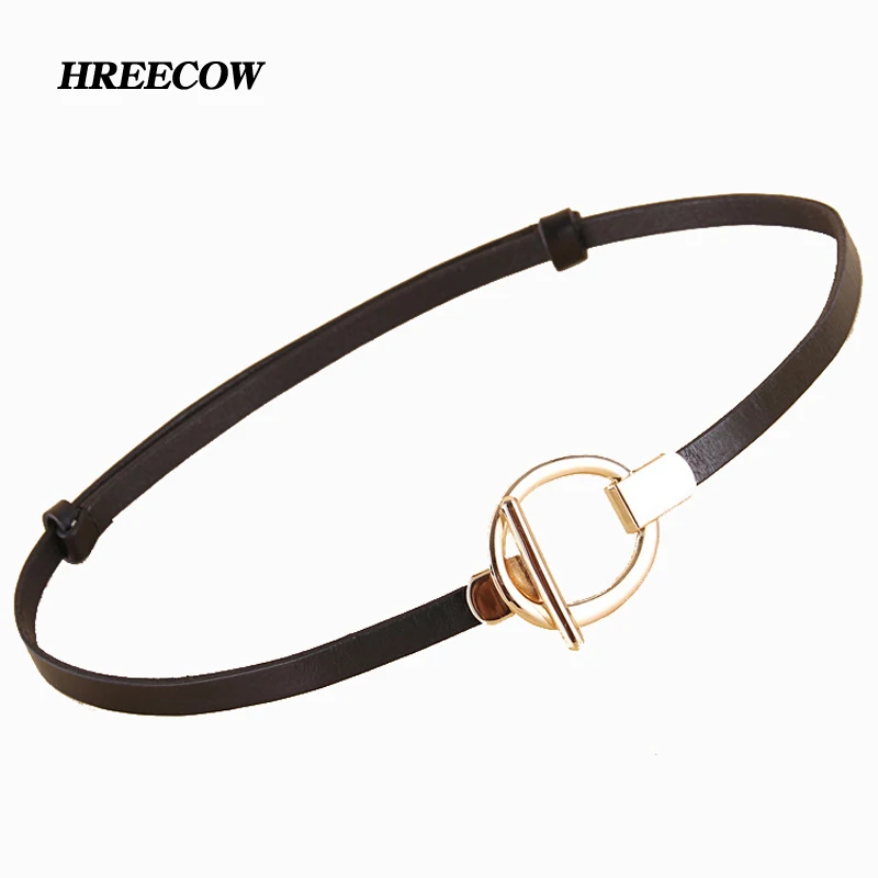 Ремень из натуральной кожи для женщин пояс тонкий платьев|belts for women|pin buckle beltbuckle belt