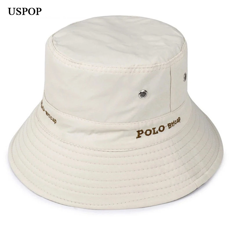 2018 Новый Для мужчин Хлопковые Панамы с нашивкой в виде надписи &quotна плоской