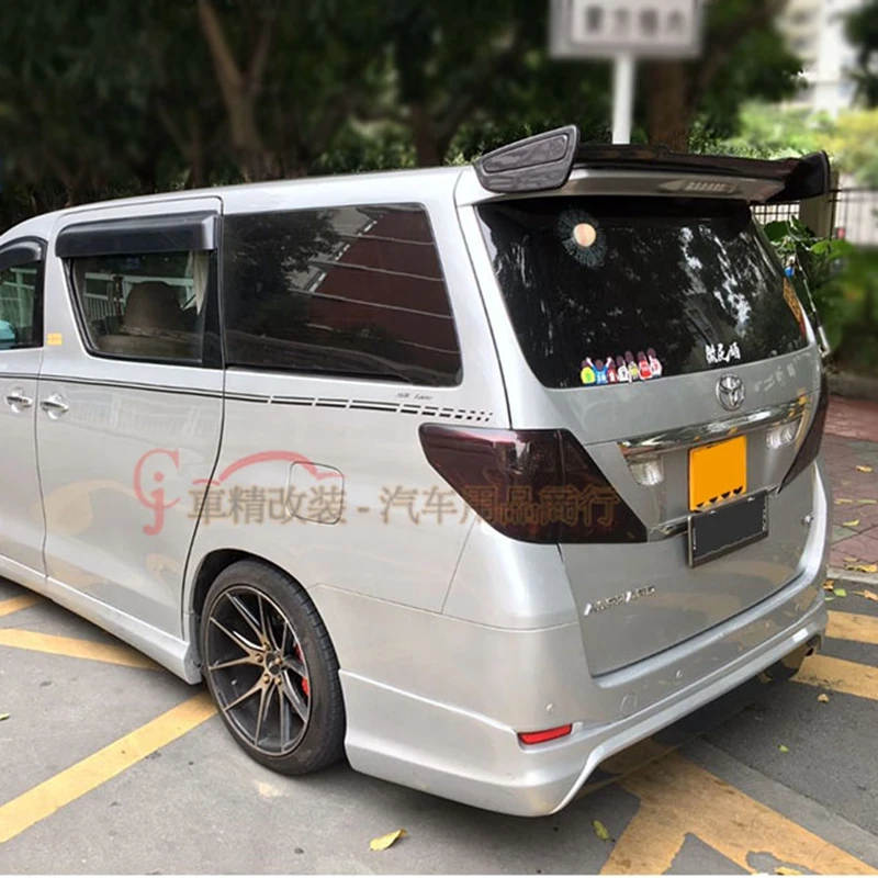 Автомобиль Стайлинг углерода fiberTrunk загрузки крыло крыши спойлер для Toyota Alphard 2012 2013