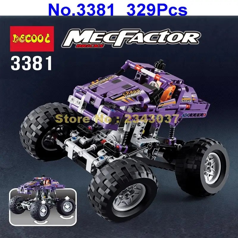 3381 329 шт. 2in1 транспорта Cruiser с монстрами и грузовик автомобиль внедорожник
