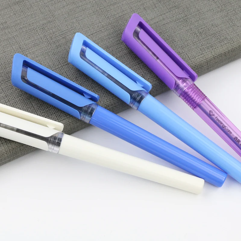 500 pcs/lot Gel Pen Capped Snap-On Advertising gift pen custom with logo | Pens